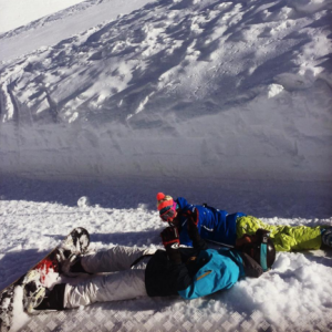 Laure Manaudou et Jérémy Frérot ensemble au ski. Mars 2016.