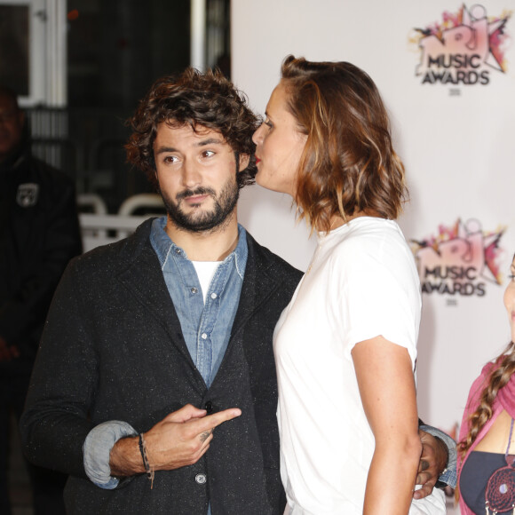 Laure Manaudou et son compagnon Jérémy Frérot aux NRJ Music Awards 2015 au Palais des Festivals à Cannes, le 7 novembre 2015 © Christophe Aubert