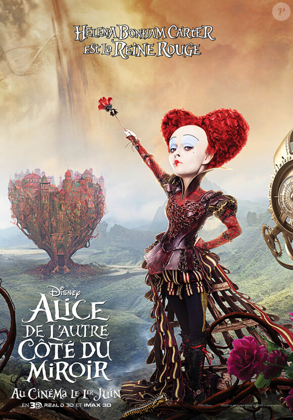Affiche-personnage d'Alice de l'autre côté du miroir.