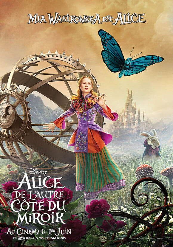 Affiche-personnage d'Alice de l'autre côté du miroir.