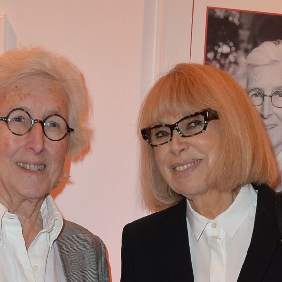 Francine Leca et Mireille Darc (Femme de Coeur 2006), lors de la remise du Prix Clarins 2016 au Pavillon Kléber, le 29 mars 2016 à Paris
