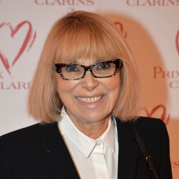 Mireille Darc (Femme de Coeur 2006), lors de la remise du Prix Clarins 2016 au Pavillon Kléber, le 29 mars 2016 à Paris
