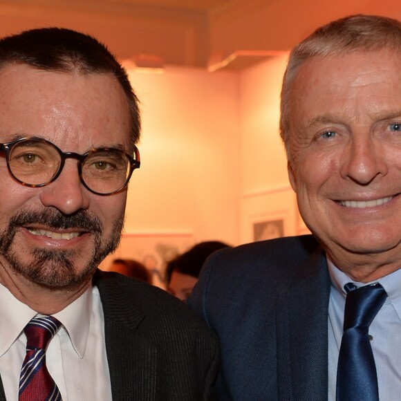 Christian Courtin-Clarins et Olivier Courtin-Clarins, lors de la remise du Prix Clarins 2016 au Pavillon Kléber, le 29 mars 2016 à Paris