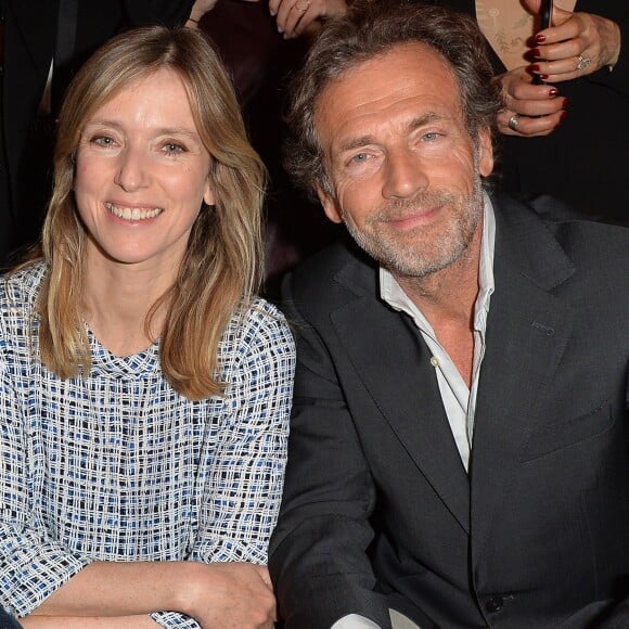 Léa Drucker et Stéphane Freiss, lors de la remise du Prix Clarins 2016 au Pavillon Kléber, le 29 mars 2016 à Paris