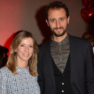 Léa Drucker et Arié Elmaleh, lors de la remise du Prix Clarins 2016 au Pavillon Kléber, le 29 mars 2016 à Paris