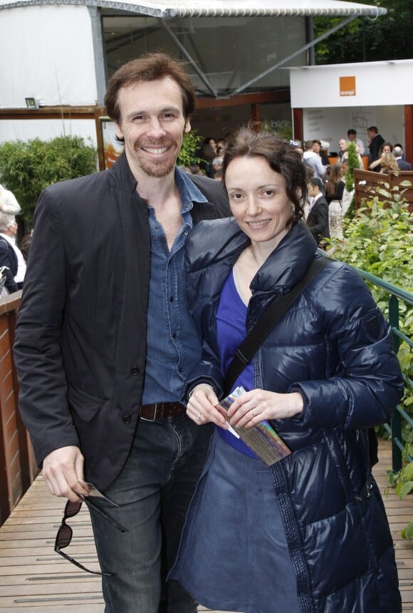 Nicolas Le Riche et sa femme Claire-Marie Osta, le 5 juin 2012 - Paris 