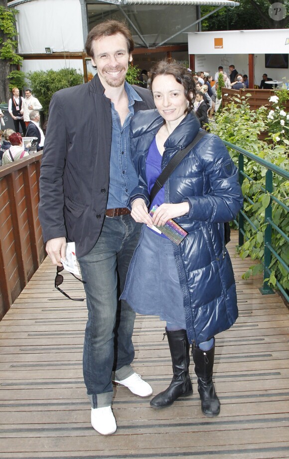 Nicolas Le Riche et sa femme Claire-Marie Osta, le 5 juin 2012 - Paris