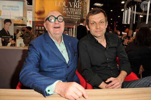 Laurent Mariotte et Jean-Pierre Coffe - 33e edition du Salon Du Livre Porte de Versailles à Paris, le 23 mars 2013.