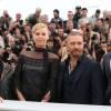 George Miller, Charlize Theron, Tom Hardy, Nicholas Hoult - Photocall du film "Mad Max: Fury Road" lors du 68ème festival international du film de Cannes le 14 mai 2015.