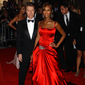 David Bowie et sa femme Iman au Costume Institute Gala le 5 mai 2008