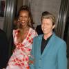 David Bowie et sa femme Iman au Lincoln Center à New York le 5 mai 2003