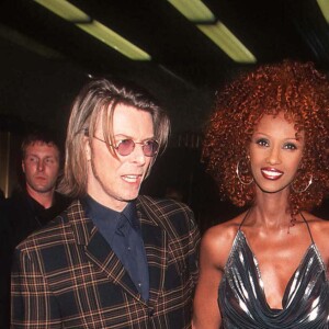 Iman Bowie et David Bowie à New York le 28 septembre 1999.