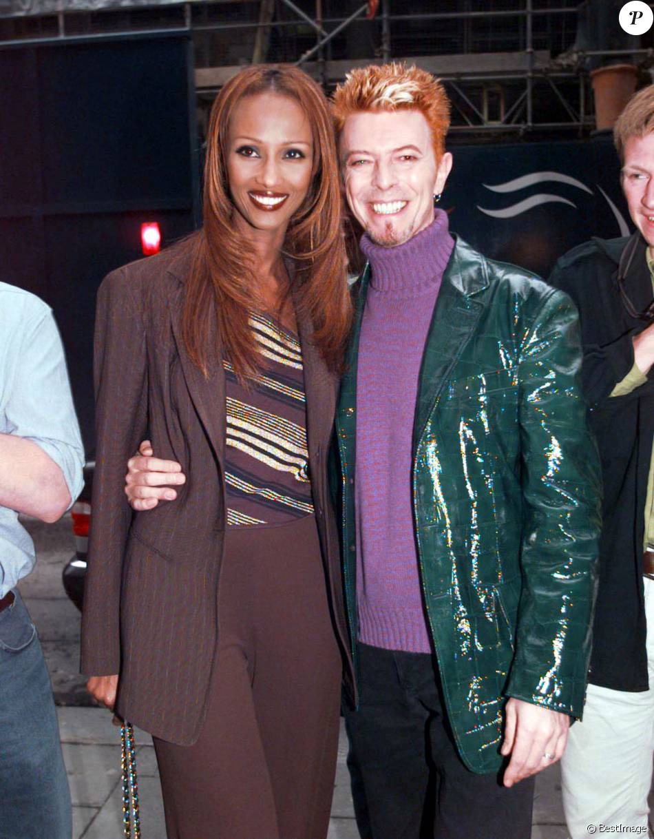 David Bowie et Iman à Londres le 20 mai 1997 Purepeople