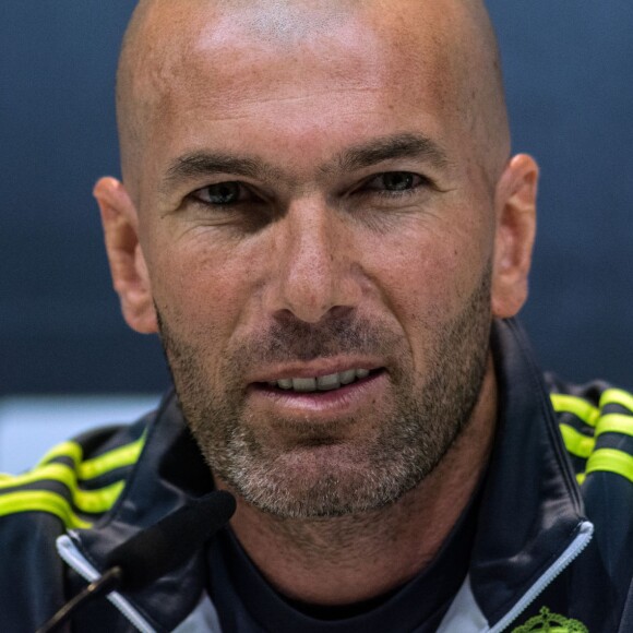 Zinedine Zidane à Barcelone le 1er avril 2016 avant le Clasico
