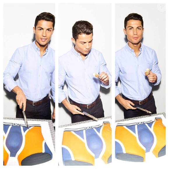 Photo : Cristiano Ronaldo jouant les mannequins pour sa marque CR7. -  Purepeople