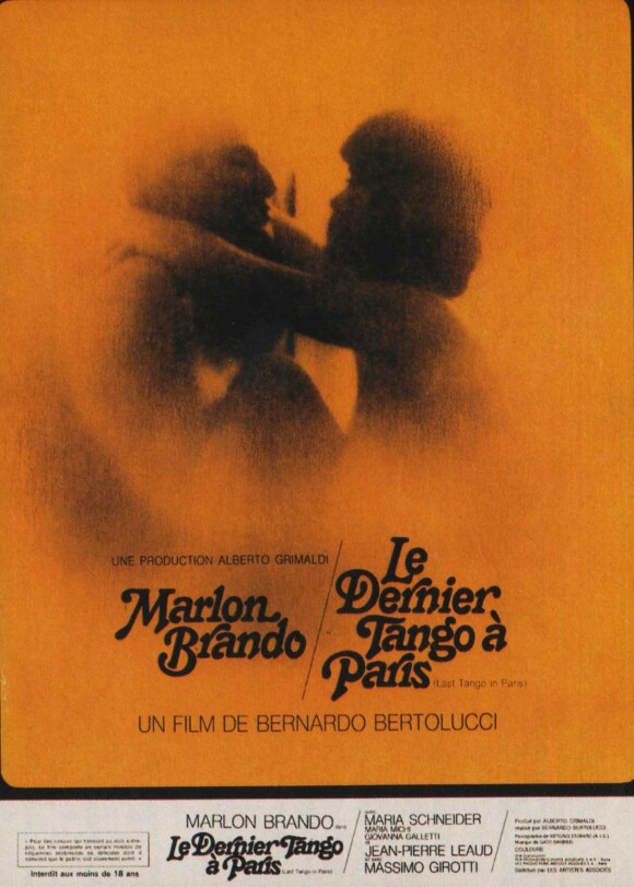 Affiche du film Le Dernier Tango à Paris