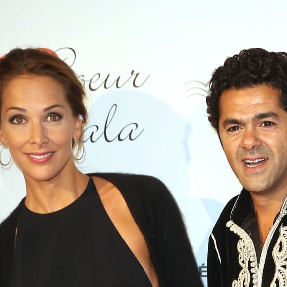 Mélissa Theuriau et son mari Jamel Debbouze - Personnalités au gala "Par Coeur" pour les 10 ans de l'association "Cekedubonheur" au pavillon d'Armenonville à Paris. Le 24 septembre 2015.