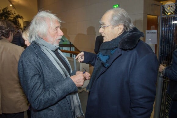 Exclusif - Pierre Richard, Michel Legrand - Ouverture de la rétrospective Pierre Richard à la Cinémathèque française à Paris, le 6 avril 2016