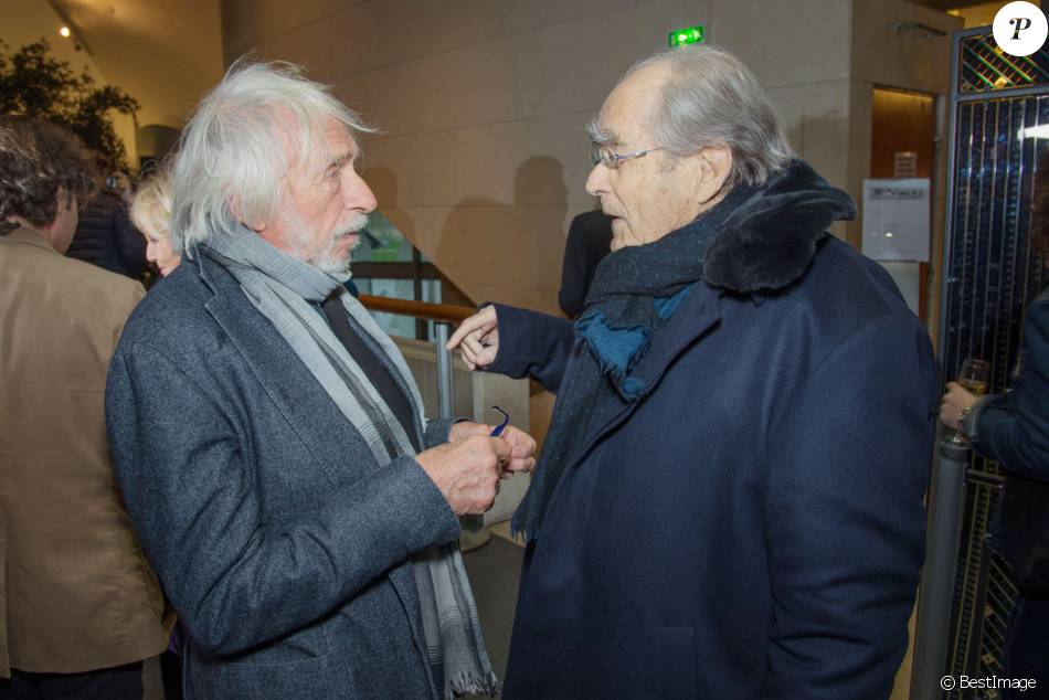 Exclusif - Pierre Richard, Michel Legrand - Ouverture de la rétrospective Pierre Richard à la Cinémathèque française à Paris, le 6 avril 2016