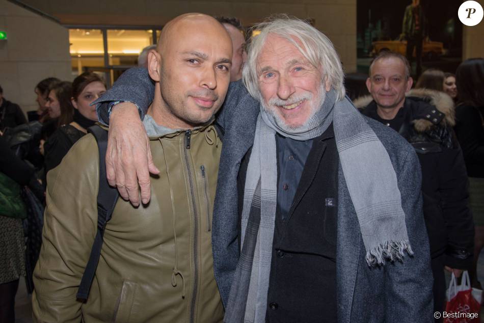 Exclusif - Pierre Richard, Eric Judor - Ouverture de la rétrospective Pierre Richard à la Cinémathèque française à Paris, le 6 avril 2016.
