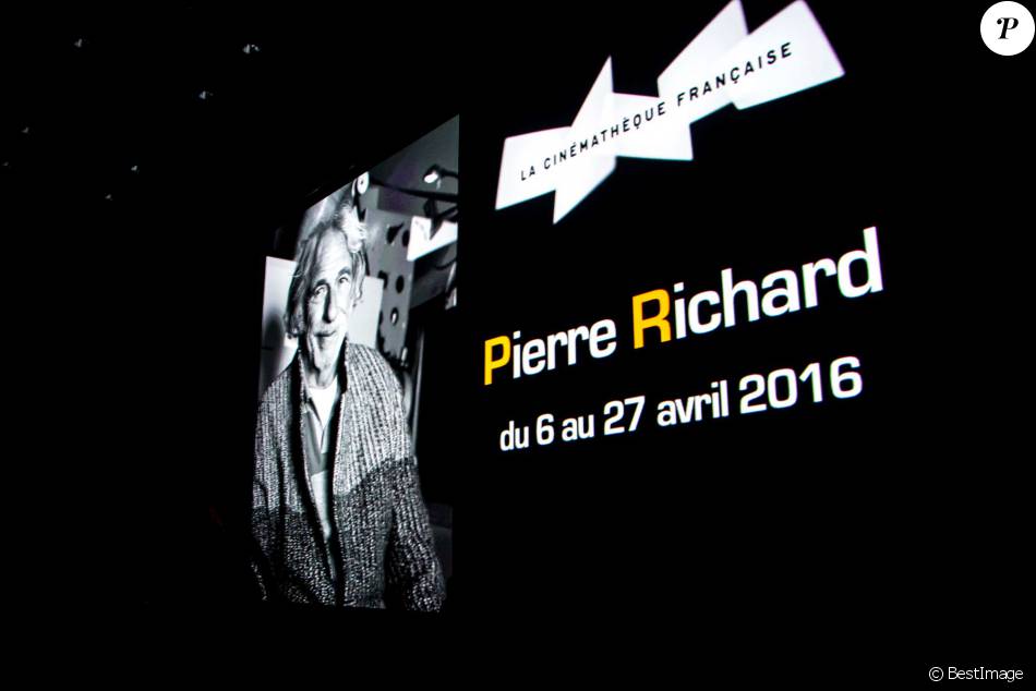 Exclusif - Illustration - Ouverture de la rétrospective Pierre Richard à la Cinémathèque française à Paris, le 6 avril 2016.