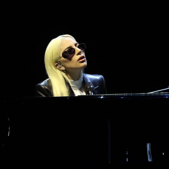 Lady Gaga sur le campus de l'Université de Las Vegas, le 7 avril 2016.