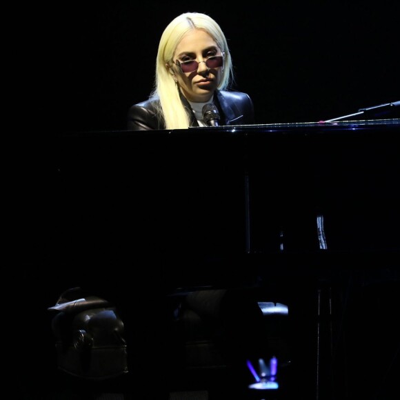 Lady Gaga sur le campus de l'Université de Las Vegas, le 7 avril 2016.