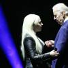 Lady Gaga et Joe Biden, unis pour It's on us, sur le campus à Las Vegas, le 7 avril 2016.