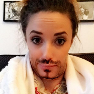 Capucine Anav en homme grace à Snapchat. Vous aimez ?