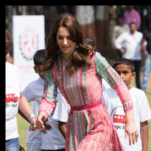 La duchesse de Cambridge, Catherine Kate Middleton au parc Oval Maidan à Bombay le 10 avril 2016 © Stephen Lock/i-Images via ZUMA Wire / Bestimage