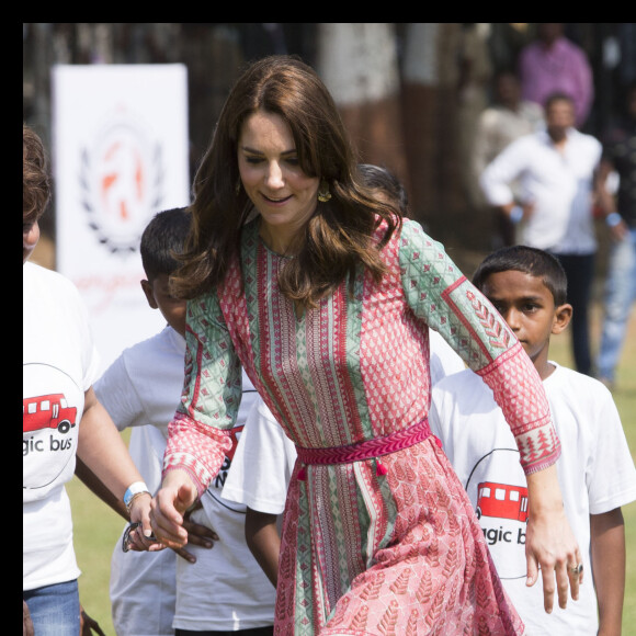 La duchesse de Cambridge, Catherine Kate Middleton au parc Oval Maidan à Bombay le 10 avril 2016 © Stephen Lock/i-Images via ZUMA Wire / Bestimage