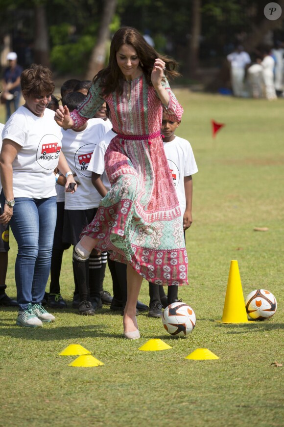 Le prince William et la duchesse de Cambridge, Catherine Kate Middleton au parc Oval Maidan à Bombay le 10 avril 2016