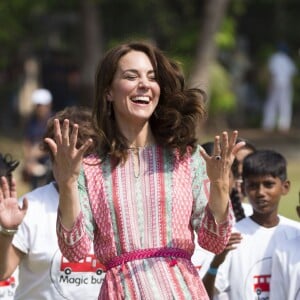 Le prince William et la duchesse de Cambridge, Catherine Kate Middleton au parc Oval Maidan à Bombay le 10 avril 2016