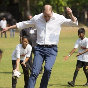 Le prince William et la duchesse de Cambridge, Catherine Kate Middleton au parc Oval Maidan à Bombay le 10 avril 2016