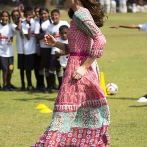 Le prince William et la duchesse de Cambridge, Catherine Kate Middleton au parc Oval Maidan à Bombay le 10 avril 2016