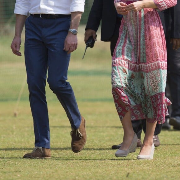 Le prince William et la duchesse de Cambridge, Catherine Kate Middleton au parc Oval Maidan à Bombay le 10 avril 2016