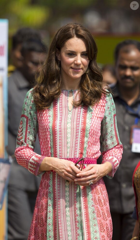 Kate Middleton au parc Oval Maidan à Bombay le 10 avril 2016