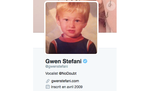 Sur sa page Twitter, Gwen Stefani a remplacé sa photo de profil par une ancienne photo de son amoureux, Blake Shelton. Photo publiée au mois d'avril 2016.
