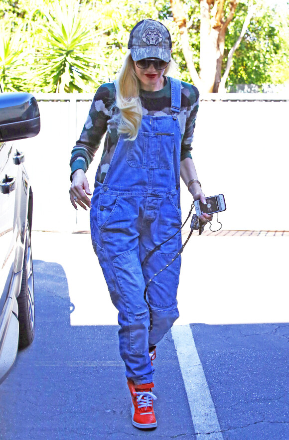 Gwen Stefani dans les rues de Los Angeles, le 21 janvier 2016.