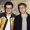 Olympe (Joffrey Boulanger, The Voice 2) et son futur mari Julien Van Der Drisch lors de l'avant-première du film Disney 'Le Livre de la Jungle', au Pathé Beaugrenelle, Paris le 11 avril 2016.