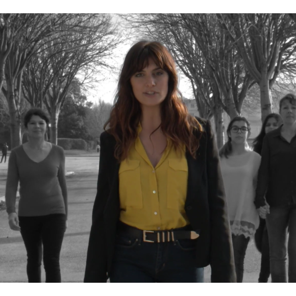 Laetitia Milot dévoile le spot publicitaire qui a pour but de sensibiliser le grand public à l'endométriose. Avril 2016.