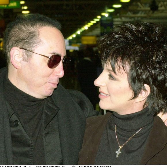 Liza Minnelli et David Gest à Londres, le 7 février 2002