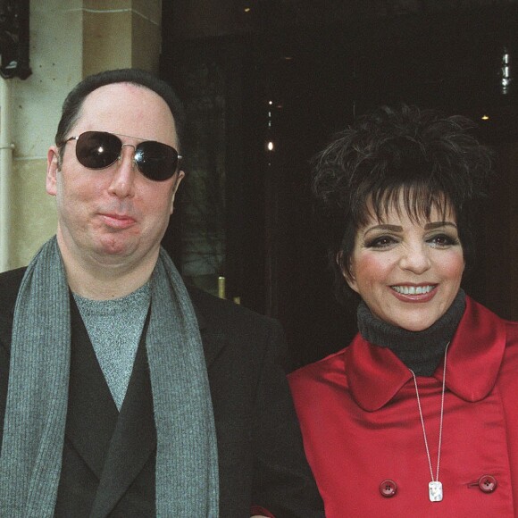 Liza Minnelli et David Gest à Paris, le 29 janvier 2002