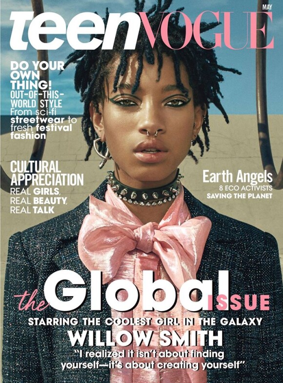 Willow Smith en couverture du magazine Teen Vogue. Numéro de mai 2016.