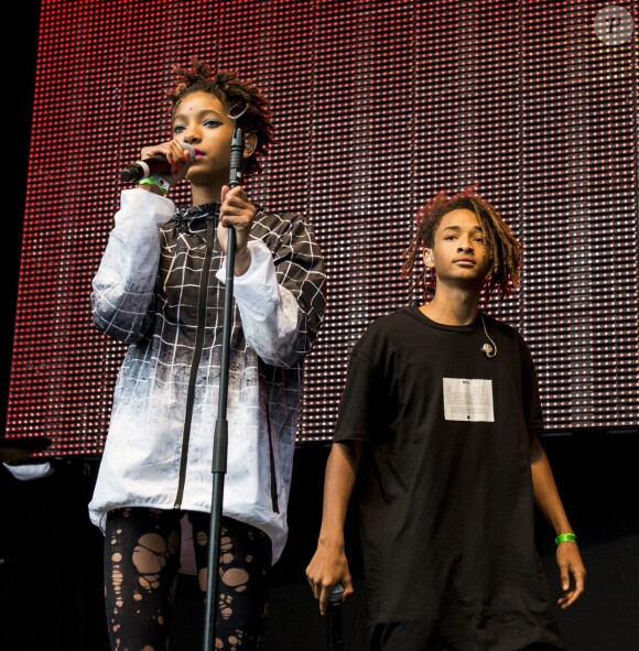 Jaden et Willow Smith au Wireless Festival à Londres. Juillet 2015.