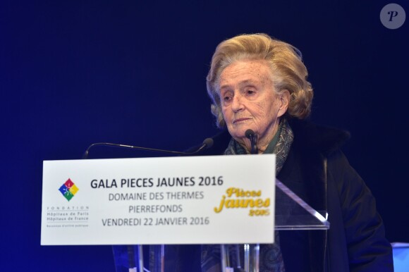 Bernadette Chirac à la 27e édition de l'opération Pièces Jaunes au Domaine Des Thermes à Pierrefonds le 22 janvier 2016
