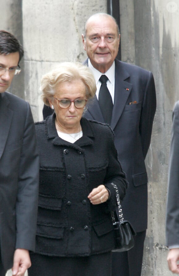 Jacques Chirac et sa femme Bernadette à Paris en juillet 2007.