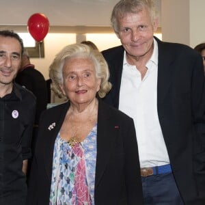 Elie Semoun, Patrick Poivre d'Arvor, Bernadette Chirac - 11e édition du "BGC Charity Day" à Paris le 11 septembre 2015 en mémoire aux 658 collaborateurs du groupe BGC partners (leader mondial du courtage interbancaire) disparus il y a 14 ans dans les attentats du World Trade Center le 11 septembre 2001.