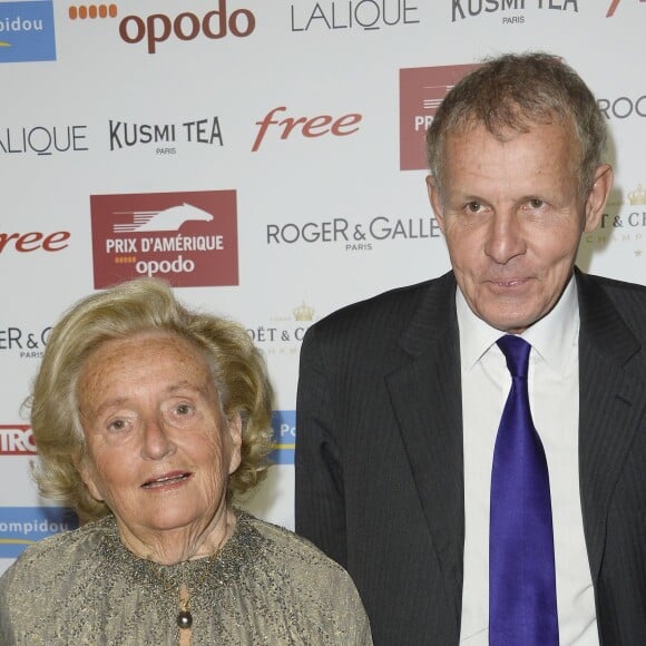 Bernadette Chirac et Patrick Poivre d'Arvor - Soirée de Gala du Prix d'Amérique Opodo à la Maison de l'UNESCO à Paris le 24 janvier 2015