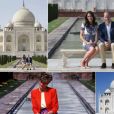Le prince William et Kate Middleton, 24 ans après Lady Di, ont pris la pose devant le Taj Mahal le 16 avril 2016, au dernier jour de leur tournée royale en Inde.